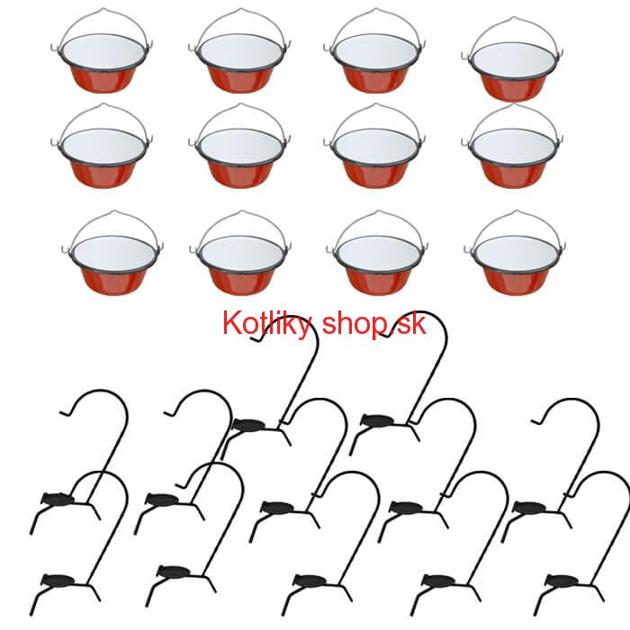 Servírovacia súprava SMALT RED 12 ks
