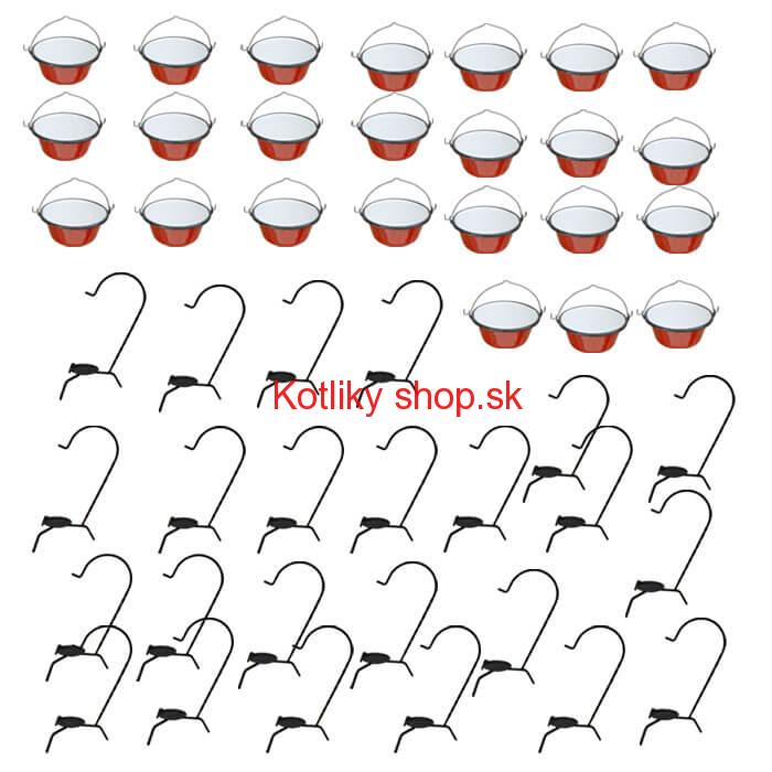 Servírovacia súprava SMALT RED 24 ks