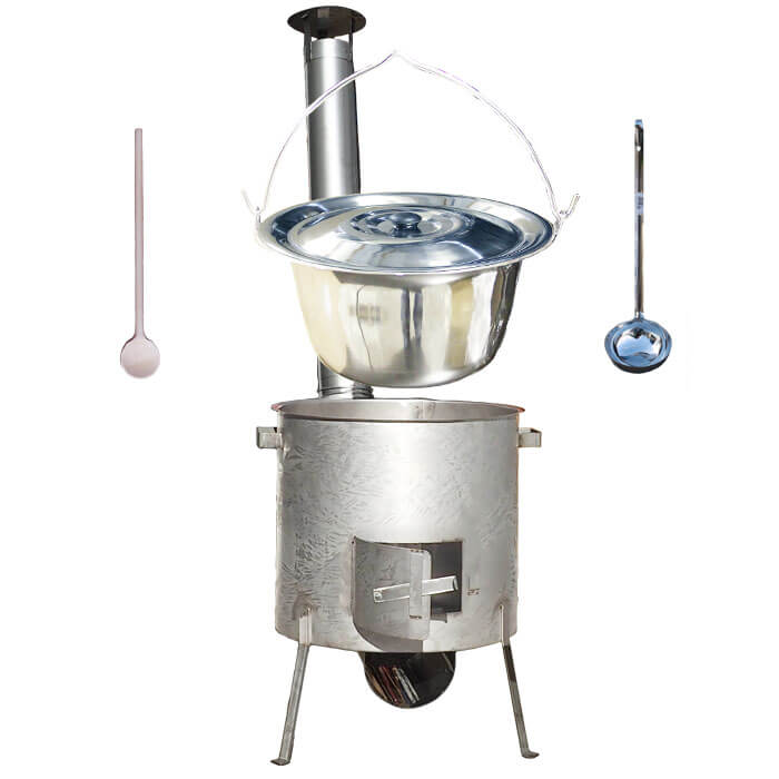 Nerezový kotlík 20 L (1,2 mm) INOX, zosilnená vysoká nerezová kotlina 42 cm KOMFORT