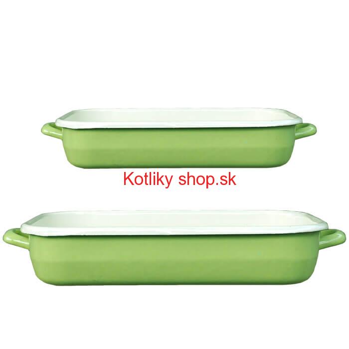 Smaltovane pekáče GREEN 2 ks