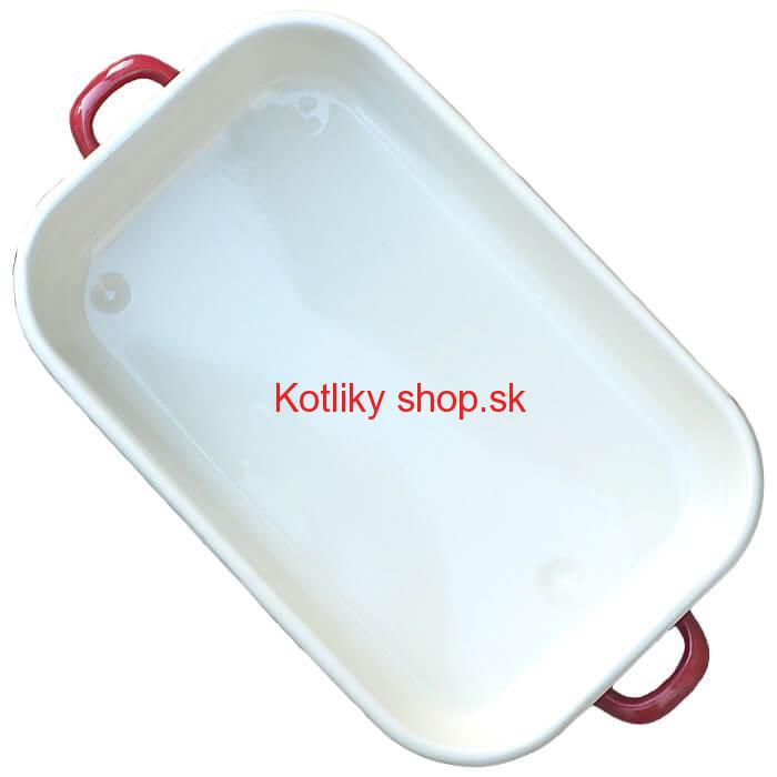 Smaltovaný pekáč 40 x 21,5 cm ČERVENÝ