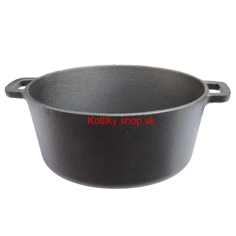 Liatinový hrniec s pokrievkou 2 v 1