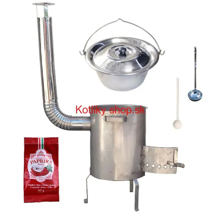 Nerezový kotlík 30 L (1,2 mm) INOX + nerezová kotlina (1,5 mm) 45 cm STRONG EXCLUSIVE