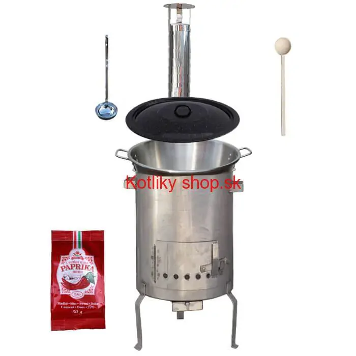 Nerezový kotol 40 L (1,2 mm) + nerezová kotlina (1,5 mm) 45 cm STRONG EXCLUSIVE