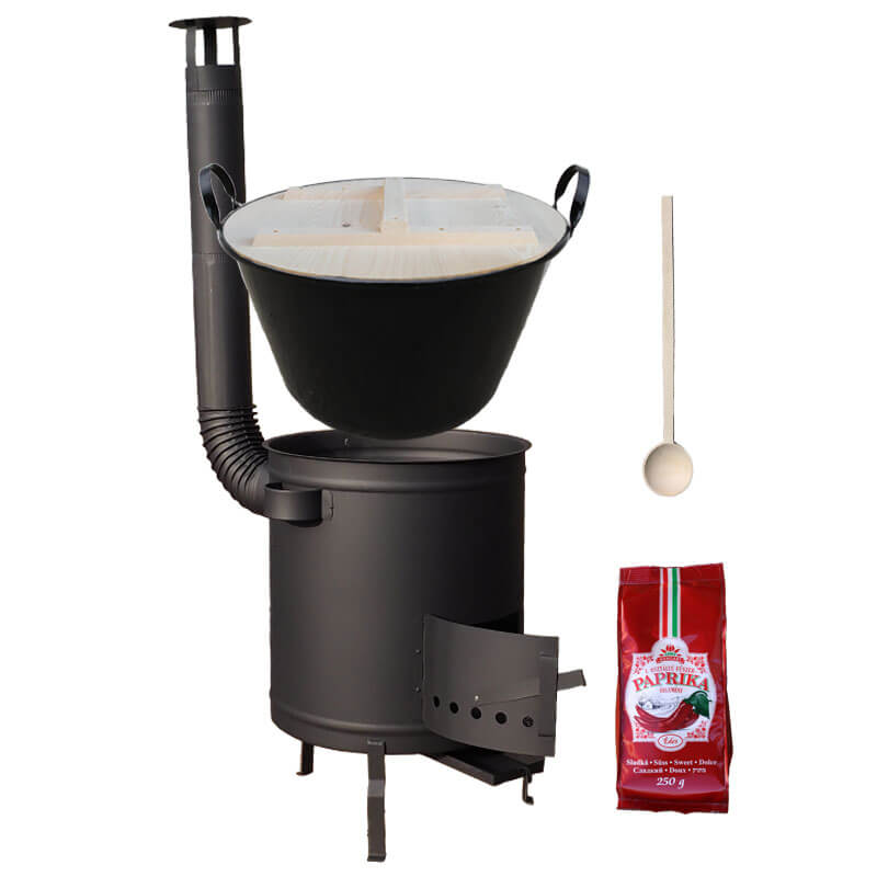 Smaltovaný kotol 80 L + hrubostenná kotlina 60 cm (1,5 mm) STRONG PLUS 600 + sladká paprika 250 g