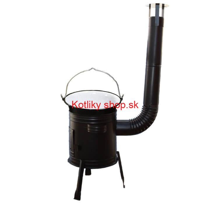 Smaltovaný kotlík 16 L (1,2 mm) + kovová kotlina 39 CLASSIC (KOV) Easy party