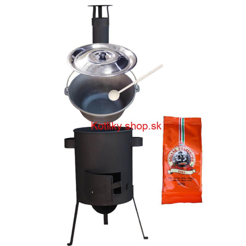 Liatinový kotlík 16 L + žiaruvzdorná kotlina 36 PLUS 600 4 MM