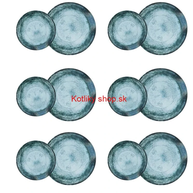 Súprava keramických tanierov 18 ks BLUE