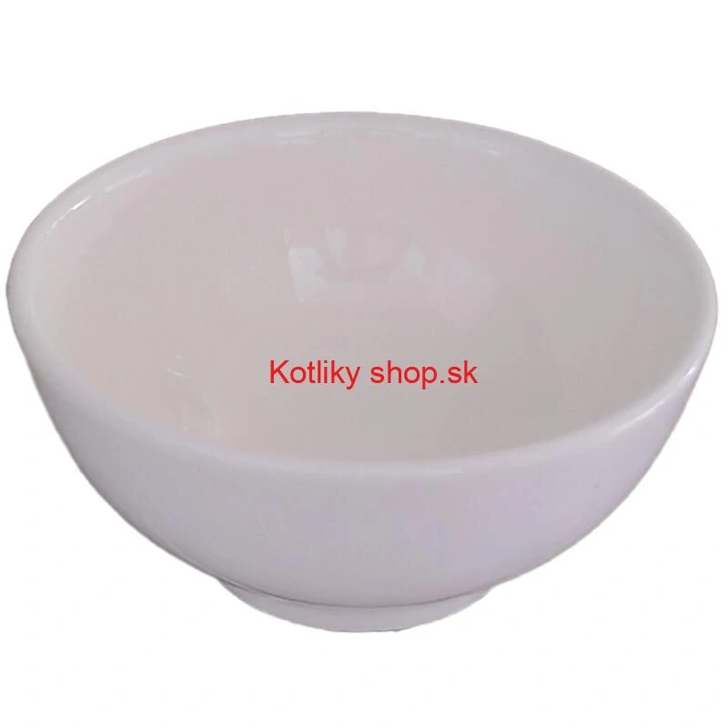 Keramické misky na servírovanie gulášu 15 cm 12 ks biele