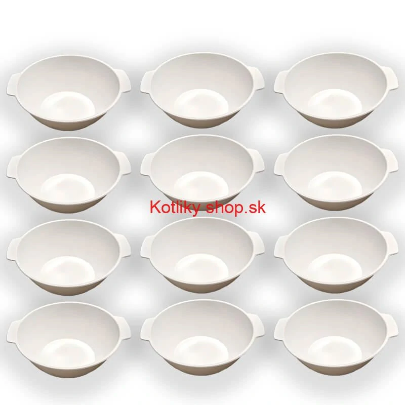 Sada 12 ks: Plastová miska na fajnový kotlíkový guláš a polievky – 500 ml