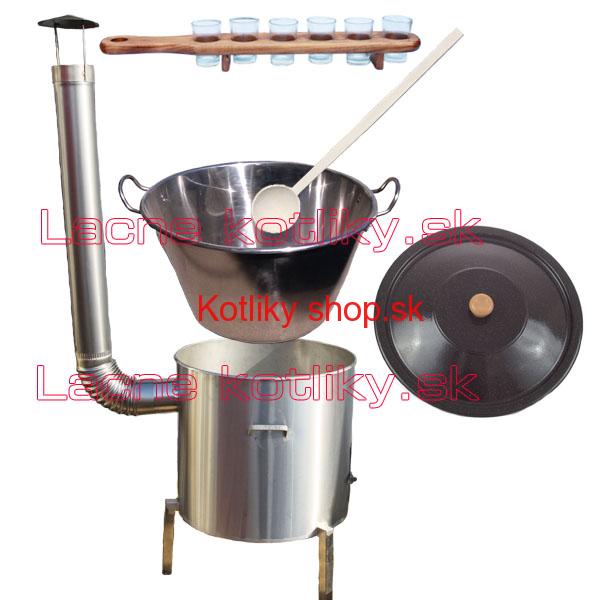 Zabíjačková nerezová súprava 60 L + štamperlíky