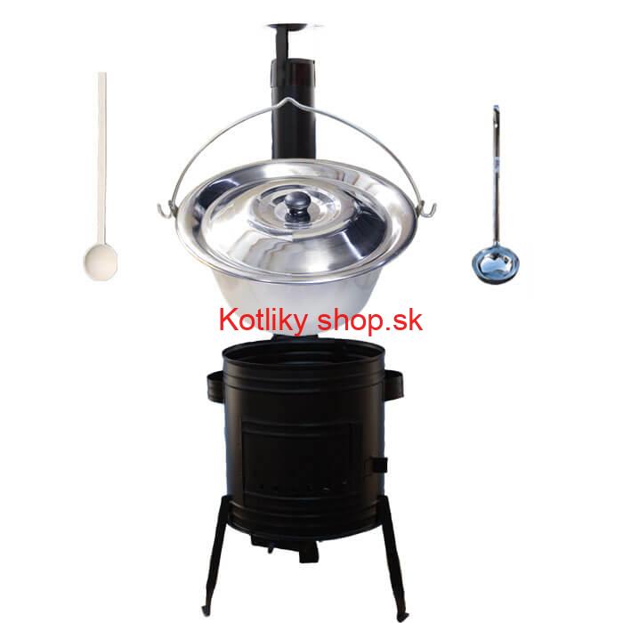 Antikorový kotlík 10 L (0,8 mm) + kovová kotlina 31 CLASSIC (KOV)