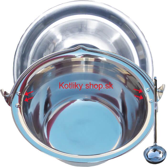 Antikorový kotlík 30 L (0,8 mm) + antikorová pokrievka