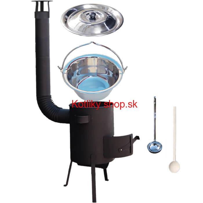 Antikorový kotlík 20 L (1,2 mm) + žiaruvzdorná kotlina 42 PLUS 600 4 MM