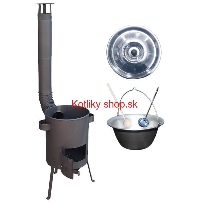 Nerezový kotlík 20 L (1,5 mm) + žiaruvzdorná kotlina 42 PLUS 600 4 MM