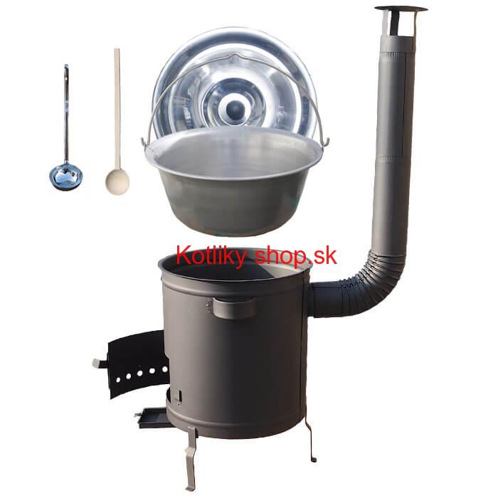 Nerezový kotlík 30 L (1,5 mm) + hrubostenná (1,5 mm) a žiaruvzdorná kotlina 45 PLUS 600