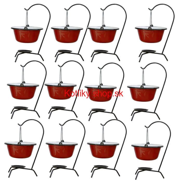 Servírovacia súprava SMALT RED 12 ks