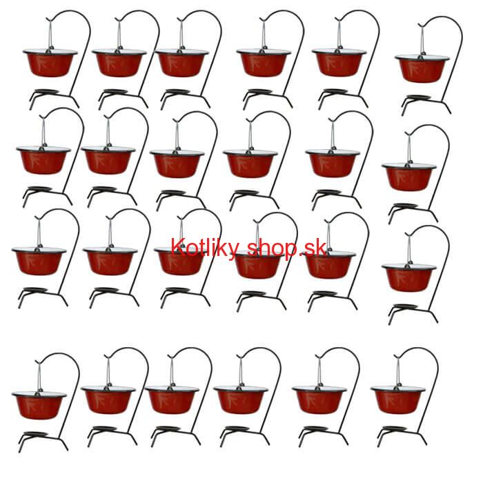 Servírovacia súprava SMALT RED 24 ks