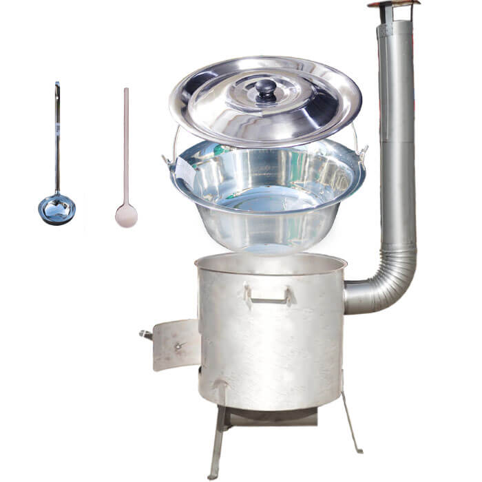 Nerezový kotlík 15 L (1,2 mm) INOX, zosilnená vysoká nerezová kotlina 36 cm KOMFORT