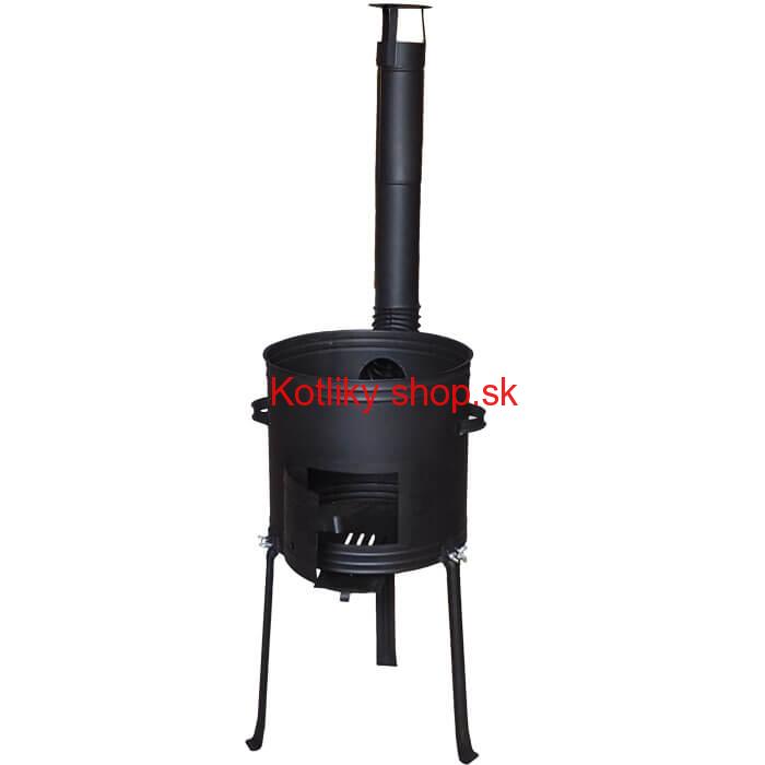 Kotlina 42 cm, vysoká + žiaruvzdorná farba Plus 700