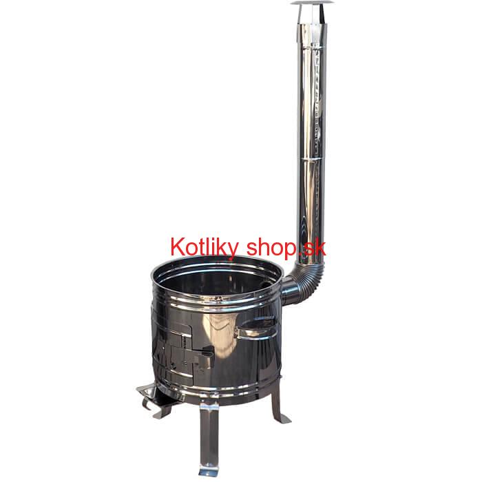 Nerezová kotlina s antikorovou úpravou 36 cm INOX