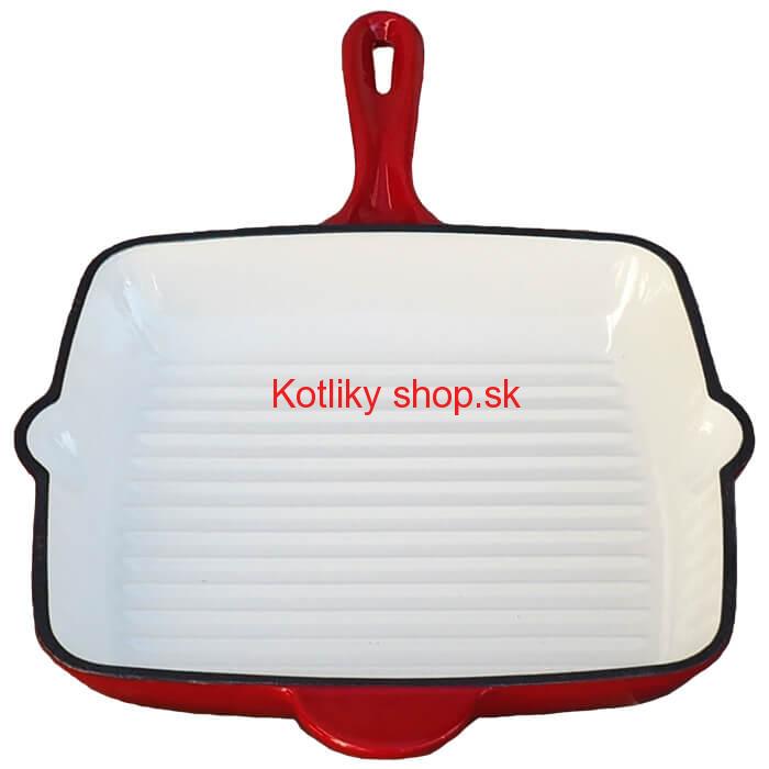 Liatinová panvica na grilovanie so smaltovaným povrchom 26 cm Strong Mold