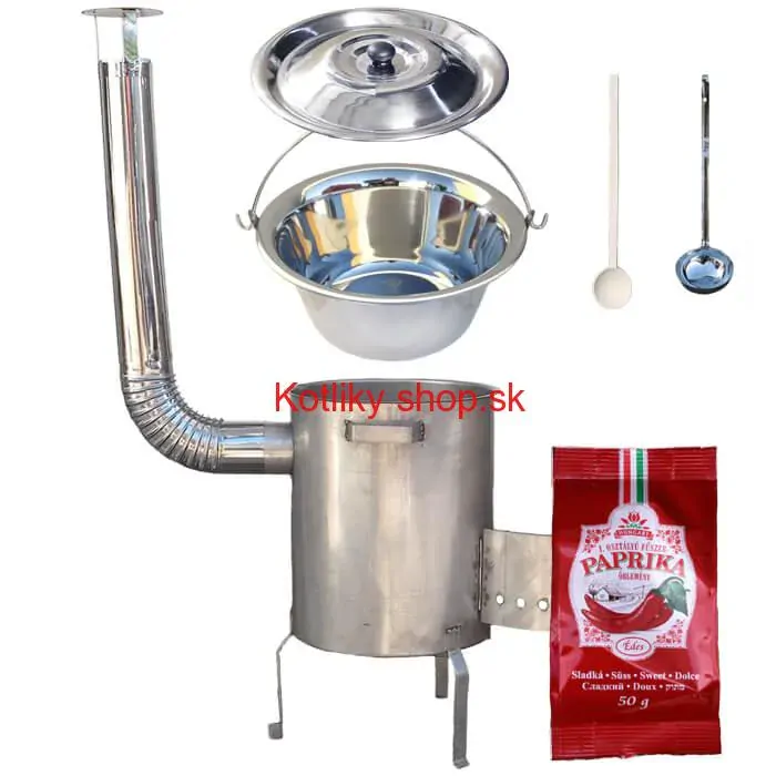 Nerezový kotlík 20 L (1,2 mm) INOX + nerezová kotlina (1,5 mm) 42 cm STRONG EXCLUSIVE