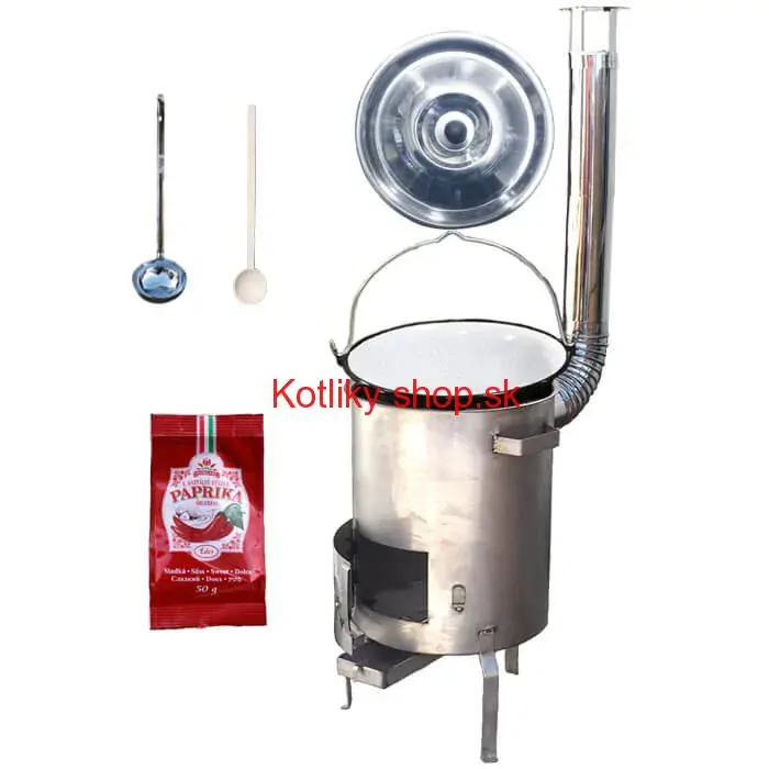 Smaltovaný kotlík 20 L (1,2 mm) + nerezová kotlina (1,5 mm) 42 cm STRONG EXCLUSIVE