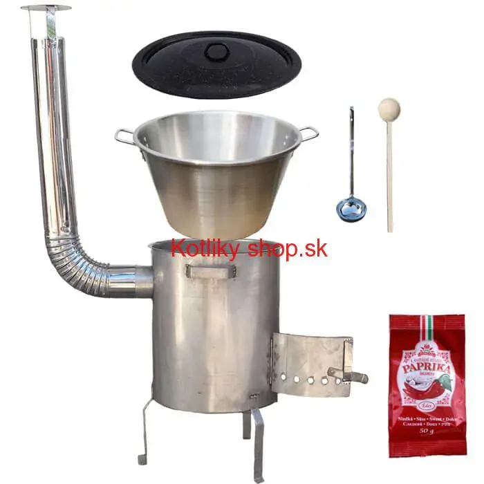 Nerezový kotol 40 L (1,2 mm) + nerezová kotlina (1,5 mm) 45 cm STRONG EXCLUSIVE