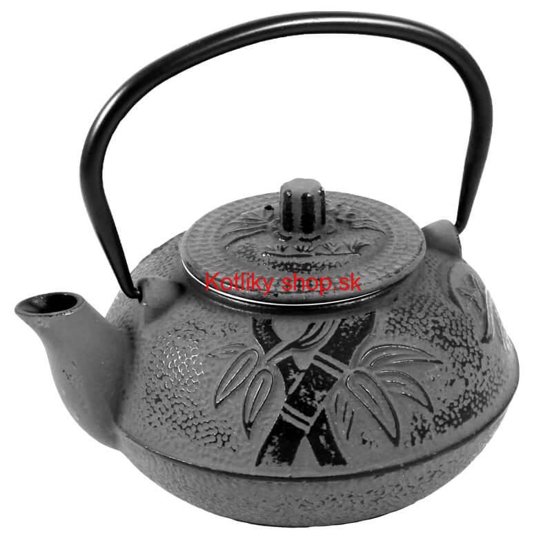 Liatinový čajník 600 ml šedý
