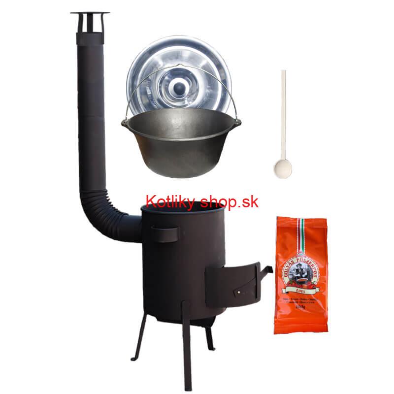 Liatinový kotlík 16 L + žiaruvzdorná kotlina 36 PLUS 600 4 MM