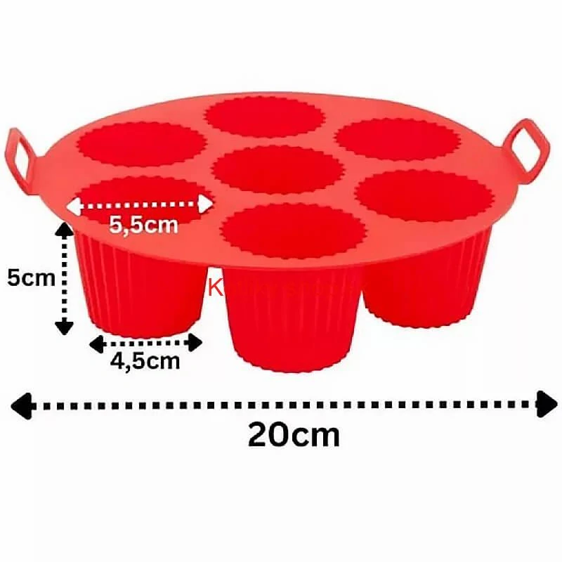 Forma na muffiny do teplovzdušnej fritézy 7 x