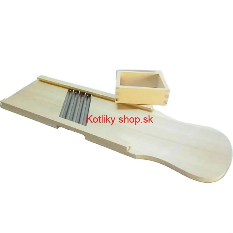 Ručný drevený krájač kapusty 4 nože 93 x 23,5 cm (obrovský)