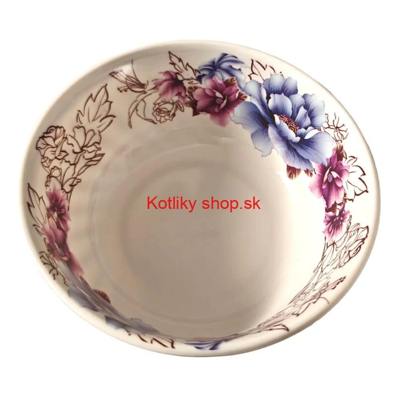 Plastová miska s kvetinovým vzorom (750 ml) – na poriadny guláš aj kapustnicu