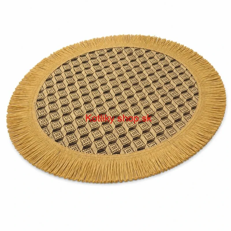 Prírodná podložka pod tanier so strapcami 37 cm