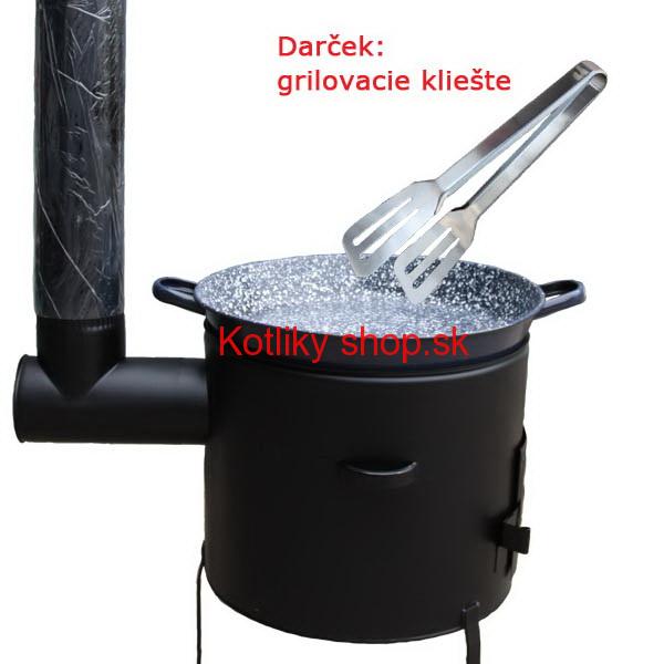 Grilovacia panvica s uškami + kotlina 39 cm
