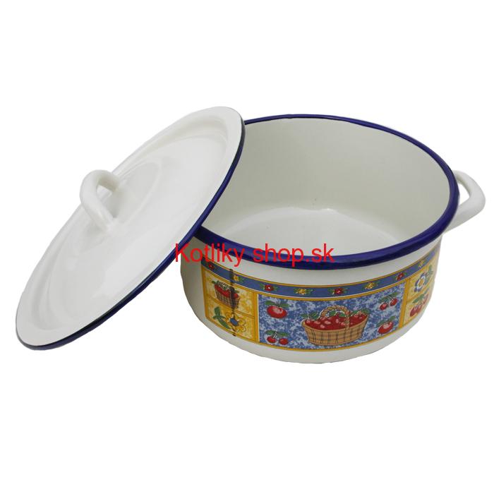 Smaltovaný kastról 14 cm (čerešne)