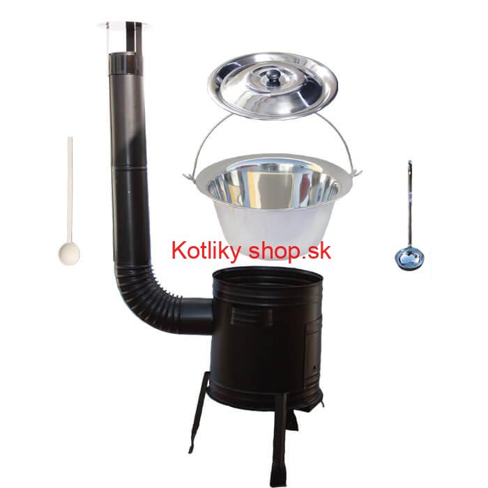 Antikorový kotlík 22 L (0,8 mm) + kovová kotlina 42 CLASSIC (KOV)