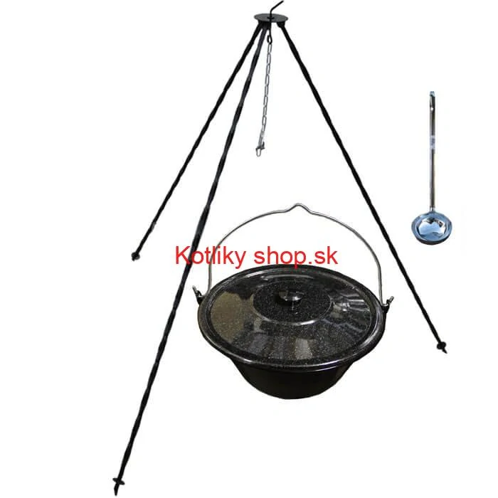 Smaltovaný kotlík 16 L+ pokrievka + stojan