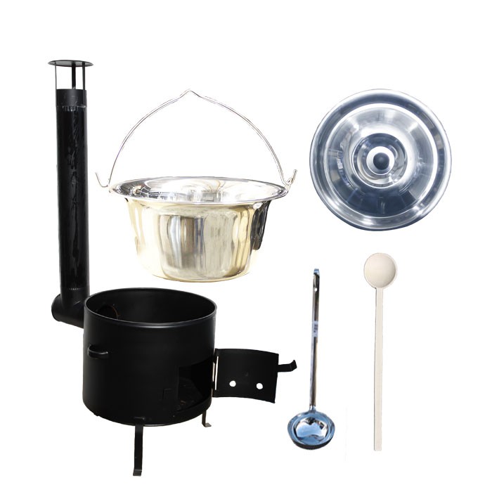 Kotlíkový set 31 Smalt party + antikorový kotlík 10 L.(1,2 mm)