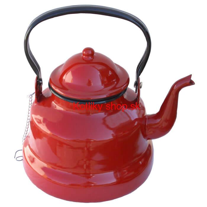Smaltovaný čajník 1 L RED