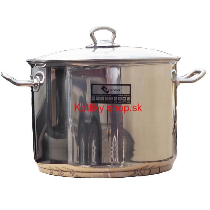 Nerezový hrniec 11 L + sklenená pokrievka