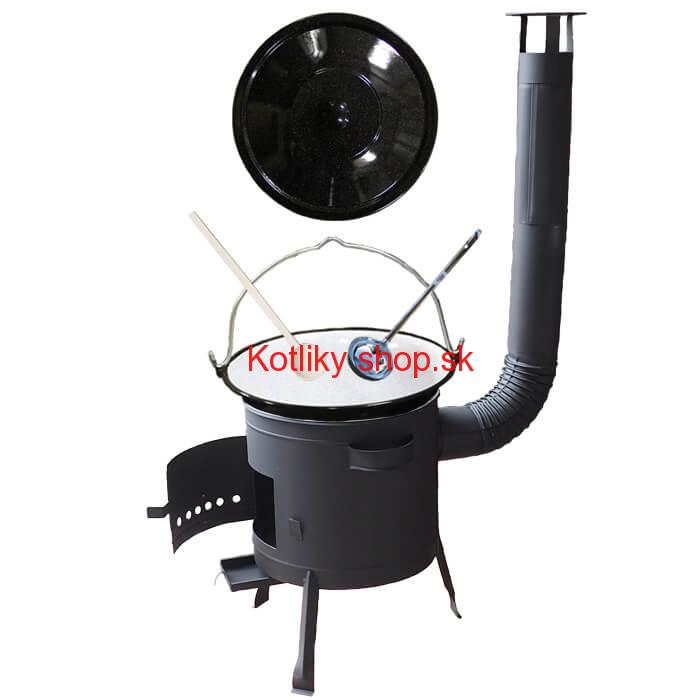 Kotlíkový gulášový set 42 PLUS 600 + smaltovaný kotlík 25 L