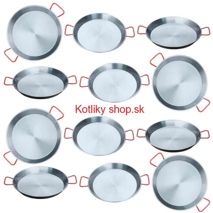 Paella Tapas catering 20 cm – 12 ks oceľových panvic