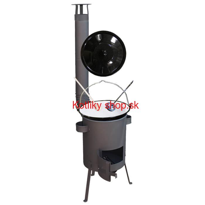 Smaltovaný kotlík 20 L + žiaruvzdorná kotlina 42 PLUS 600 4 MM