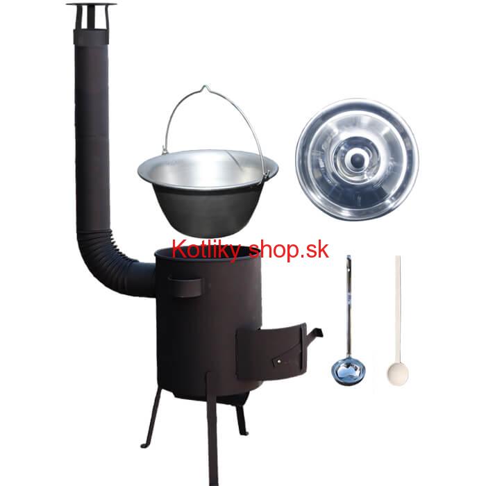 Nerezový kotlík 20 L (1,5 mm) + žiaruvzdorná kotlina 42 PLUS 600 4 MM