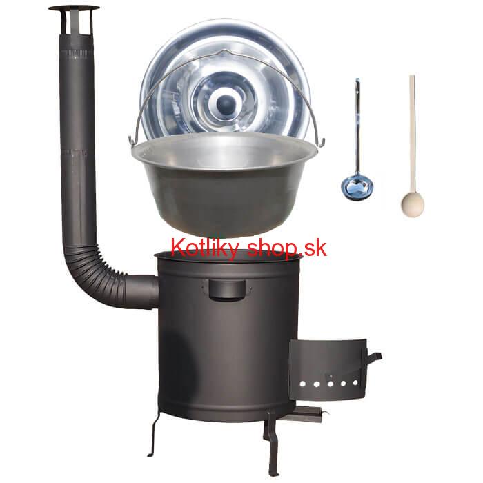 Nerezový kotlík 30 L (1,5 mm) + hrubostenná (1,5 mm) a žiaruvzdorná kotlina 45 PLUS 600
