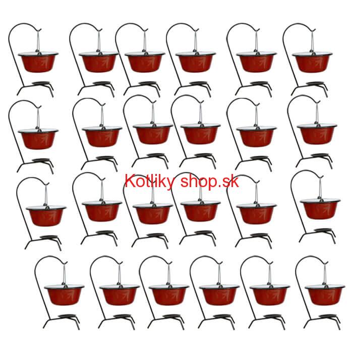 Servírovacia súprava SMALT RED 24 ks