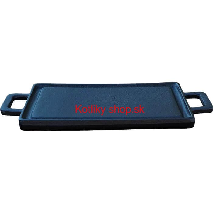 Liatinová grilovacia mini doska – obojstranná 28,5 x 14,5 cm
