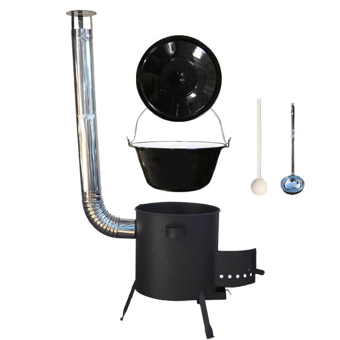 Smaltovaný kotlík 25 L + žiaruvzdorná kotlina (1 mm) 42 PLUS 600